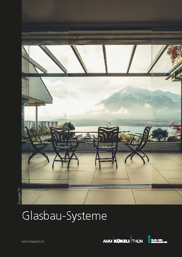 Glasbau-Systeme-Broschüre AMM Künzli Thun