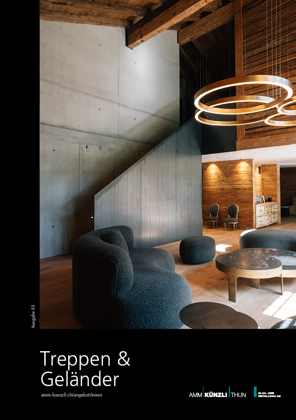 Treppen & Geländer-Broschüre AMM Künzli Thun, Design by André Lergier | Lergier Design
