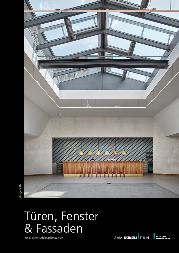 Türen, Fenster & Fassaden-Broschüre AMM Künzli Thun, Design by André Lergier | Lergier Design